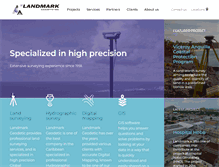 Tablet Screenshot of landmarkgeodetic.com